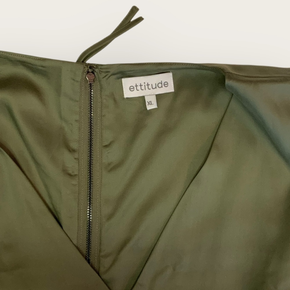 NWT | Ettitude | Sleeveless Jumpsuit | Olive Green | XL - Picture 5 of 13